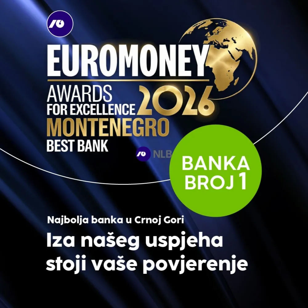 Euromoney proglasio NLB Banku najboljom bankom u Crnoj Gori