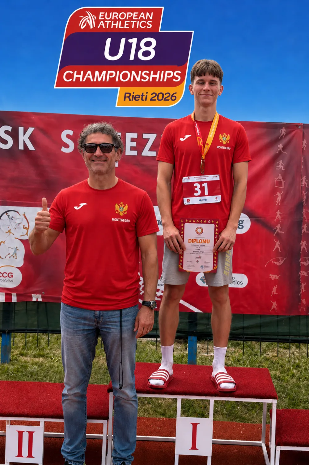 Martinović sa svojim trenerom