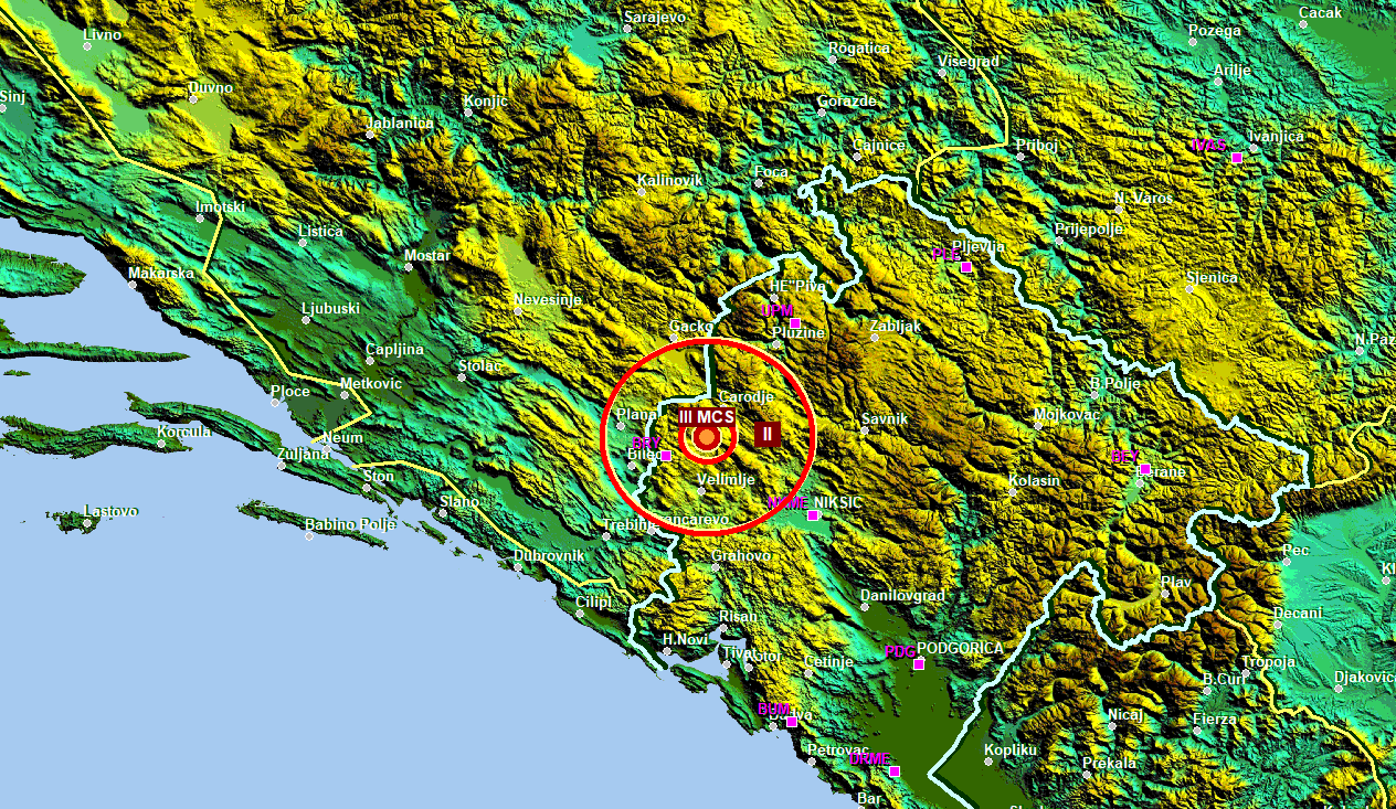 ZHMS registrovao zemljotres magnitude 2,3 kod Čarađa