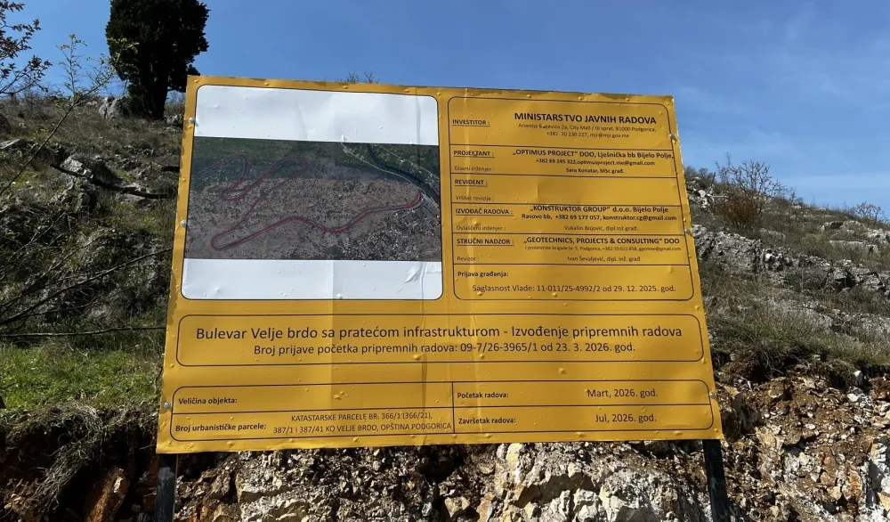 Na tender Ministarstva javnih radova pristigle četiri ponude: Za Bulevar Velje brdo najnižu cijenu ponudio „Eurozox”